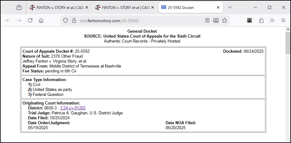 Click for the 6th-Cir Docket